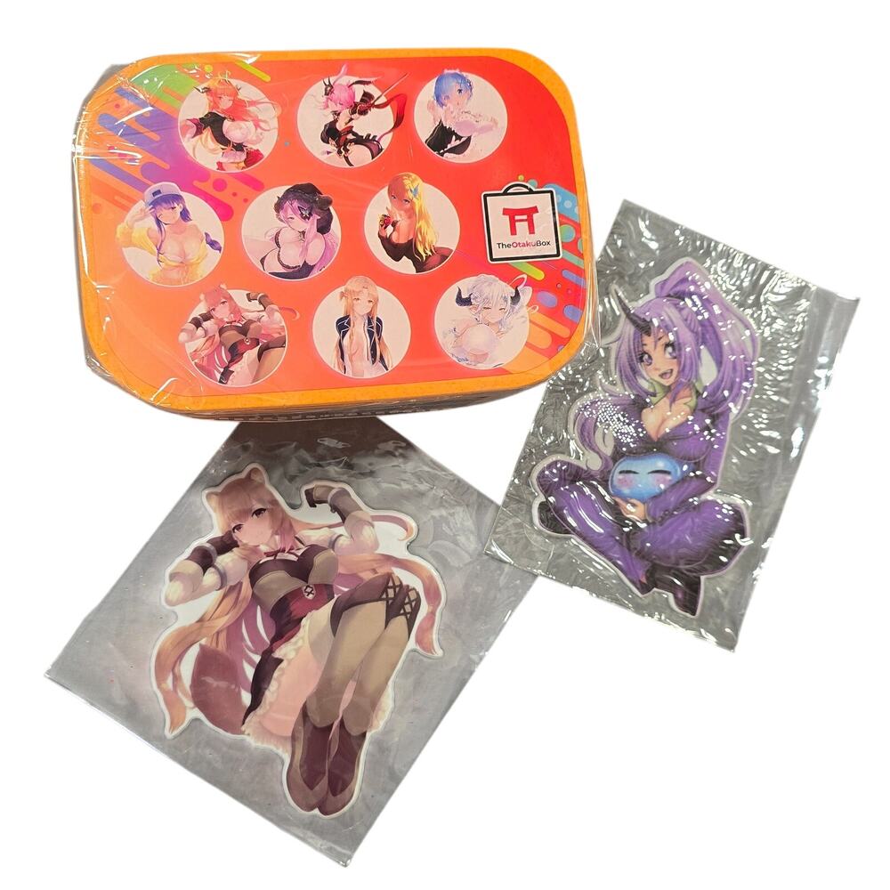 Anime Manga Series Collectors Box Decal Stickers Bundle Whimsical Busty Women